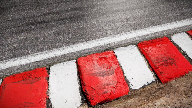 Red and White Curb