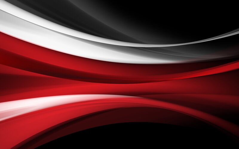 Red and White Curves — Dynamic, Abstract