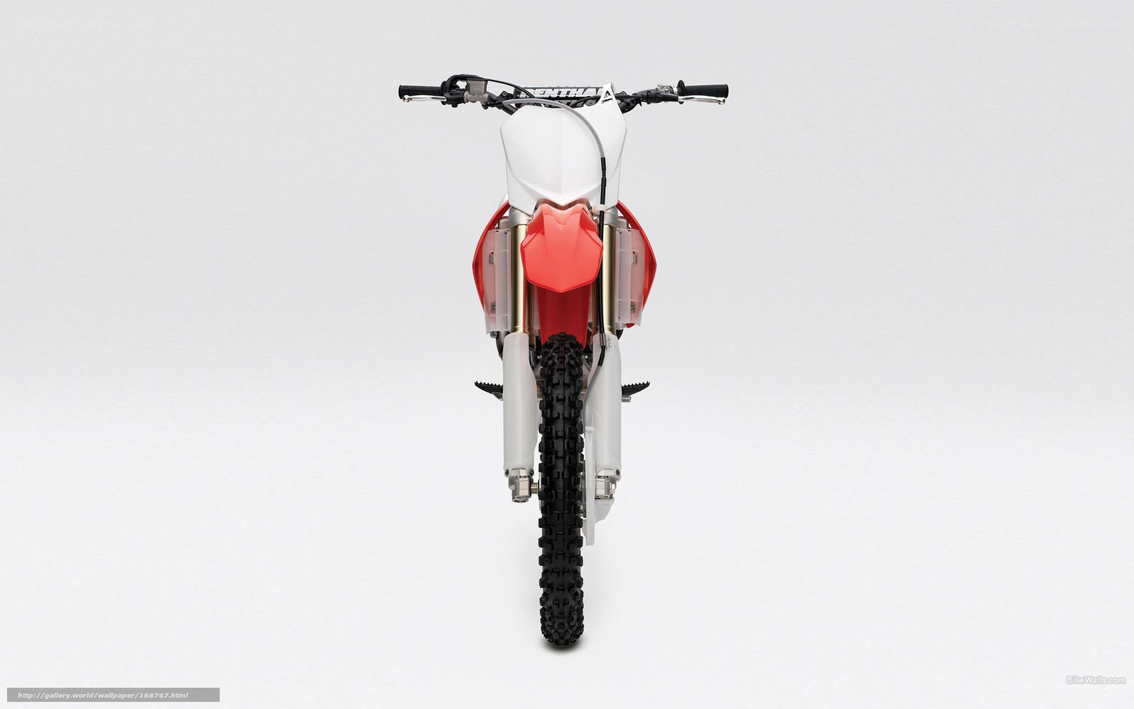 red and white dirt bike