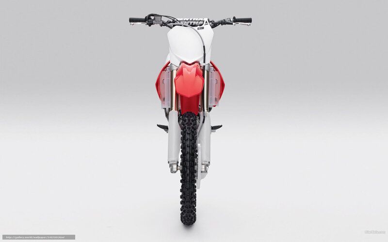 red and white dirt bike