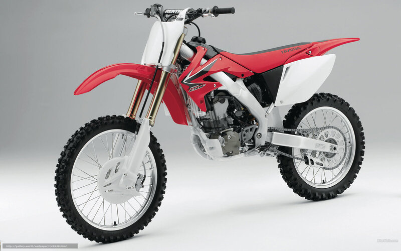 red and white dirt bike