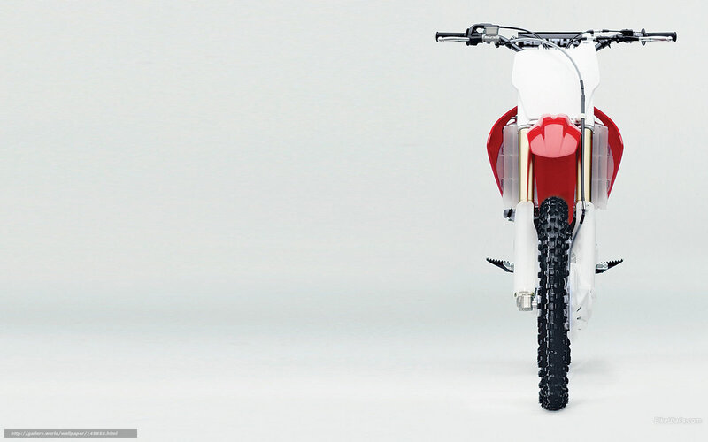 red and white dirt bike