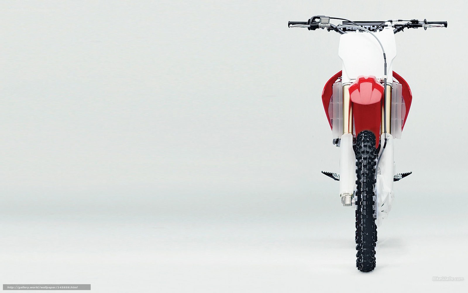 red and white dirt bike