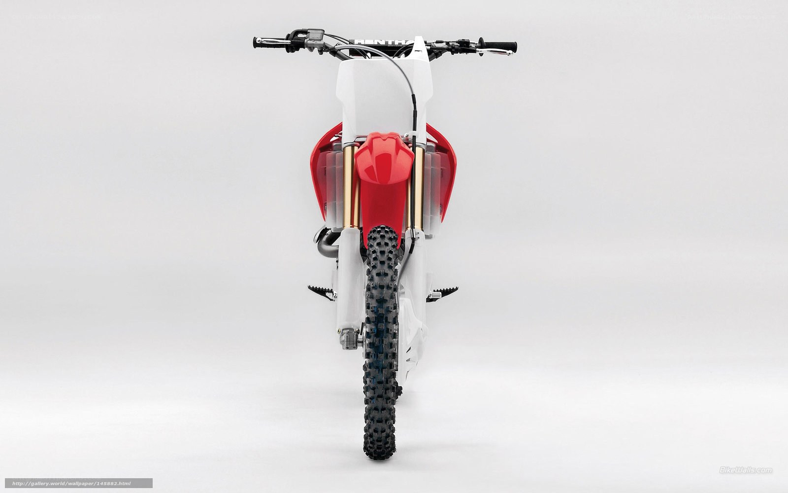 red and white dirt bike
