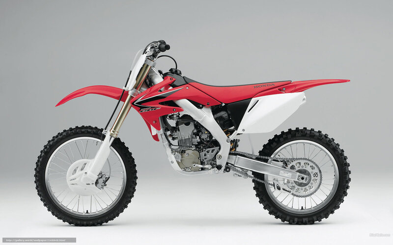 Red and White Dirt Bike — Neutral, Photograph, Motorcycle, Engine, Wheel