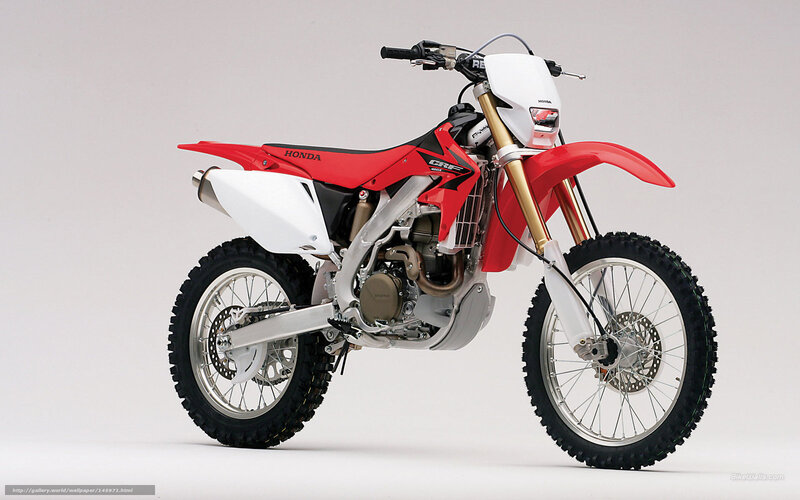 Red and White Dirt Bike — Neutral, Photograph, Motorcycle, Handlebars, Front Fender