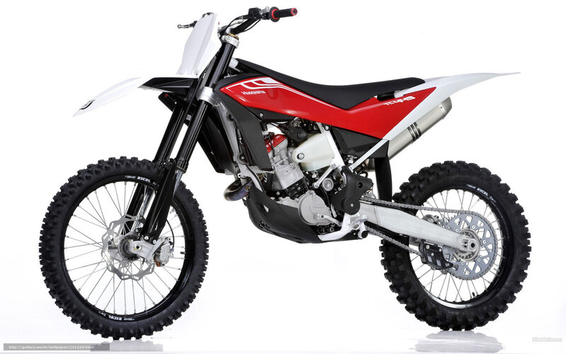 Red and White Dirt Bike — Neutral, Photograph, Motorcycle, Tires