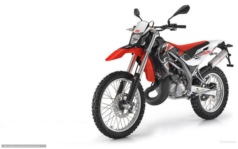 Red and White Dirt Bike — Neutral