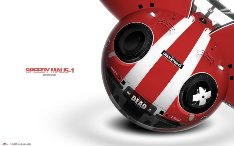 Red and White Drone — Futuristic