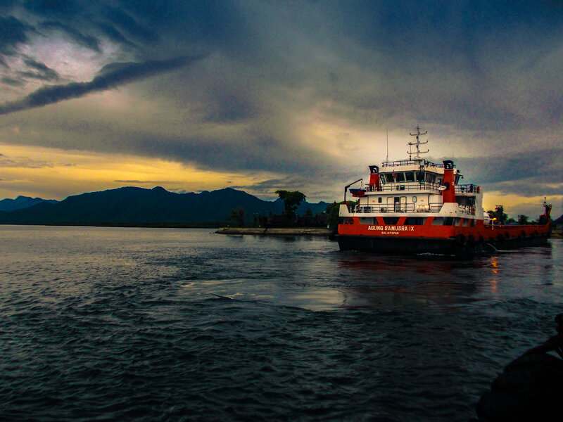 Red and White Ferry