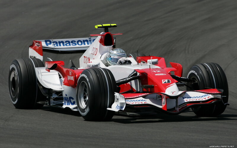 Red and White Formula One Car — Dynamic, Afternoon