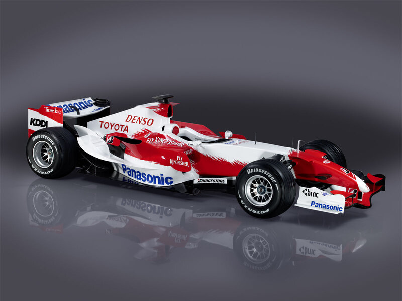 Red and White Formula One Car — Neutral
