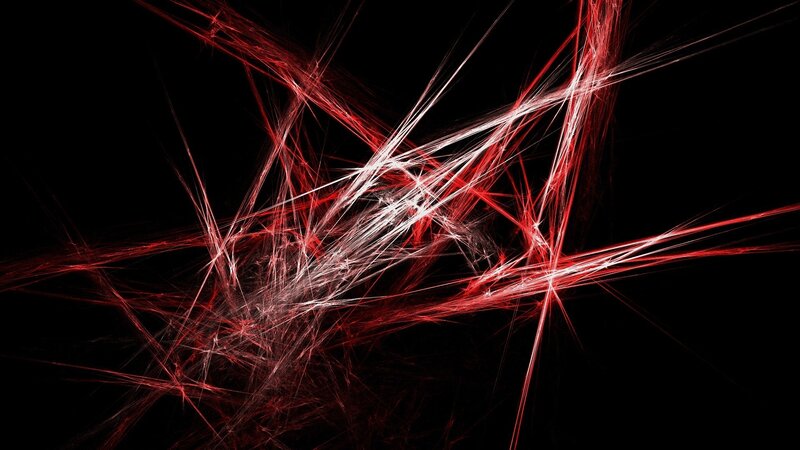 Red and white fractal lines