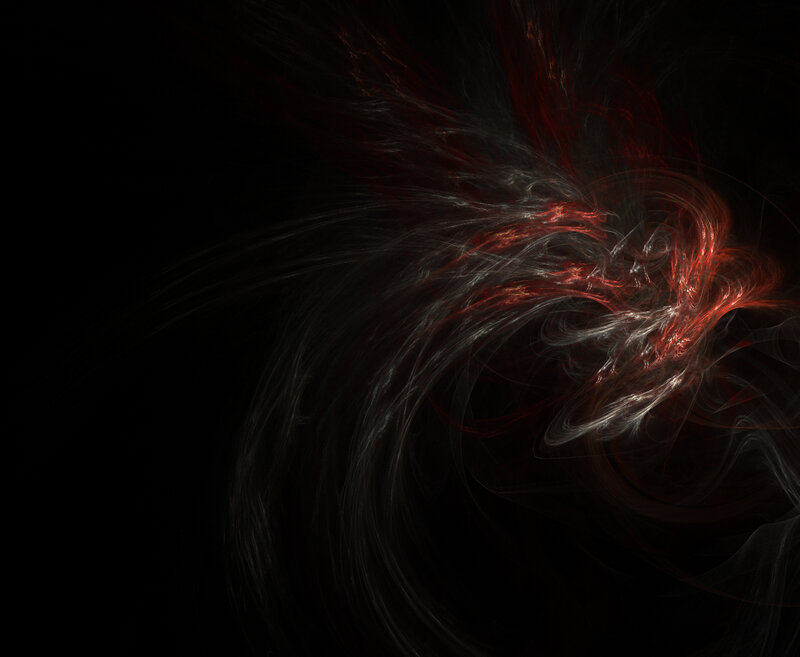 red and white fractal swirl
