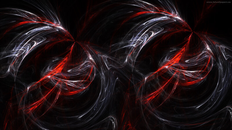 Red and white fractal swirls