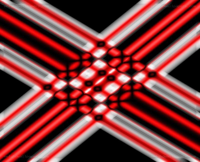 Red and white geometric pattern