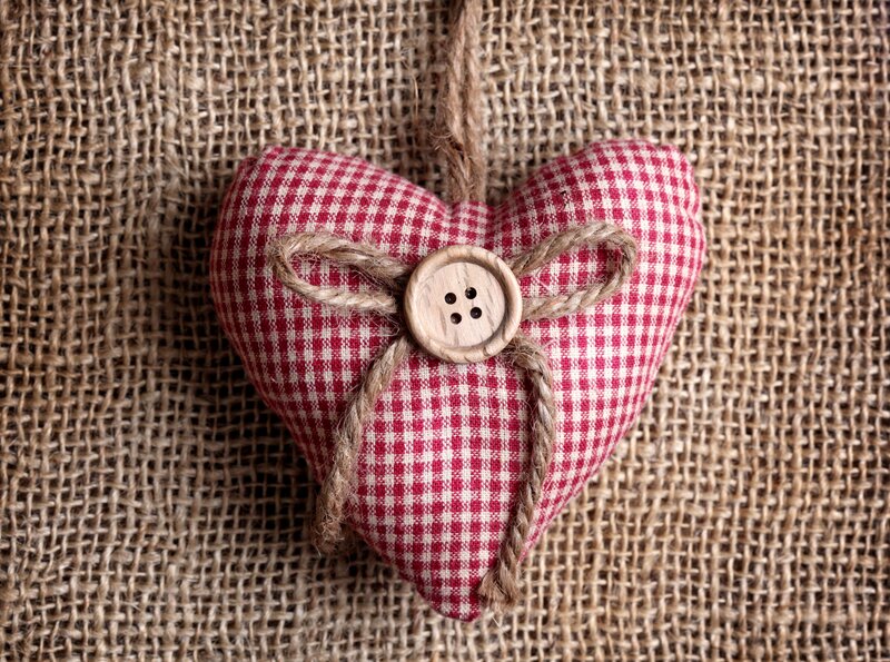 Red and White Heart — Calm, Photograph