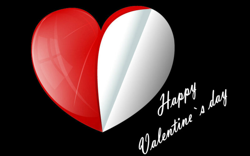 Red and White Heart — Celebratory