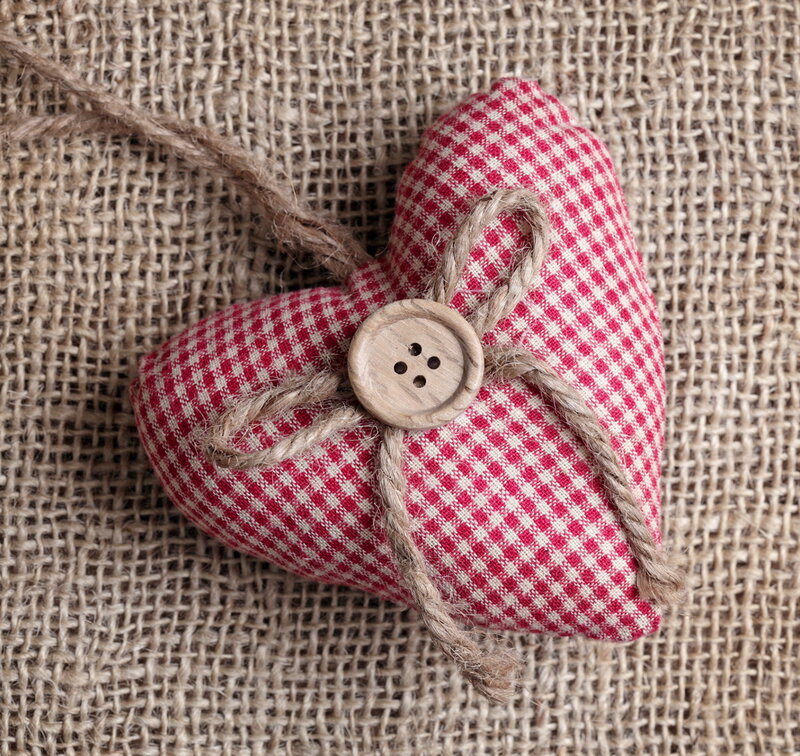 Red and White Heart — Cozy