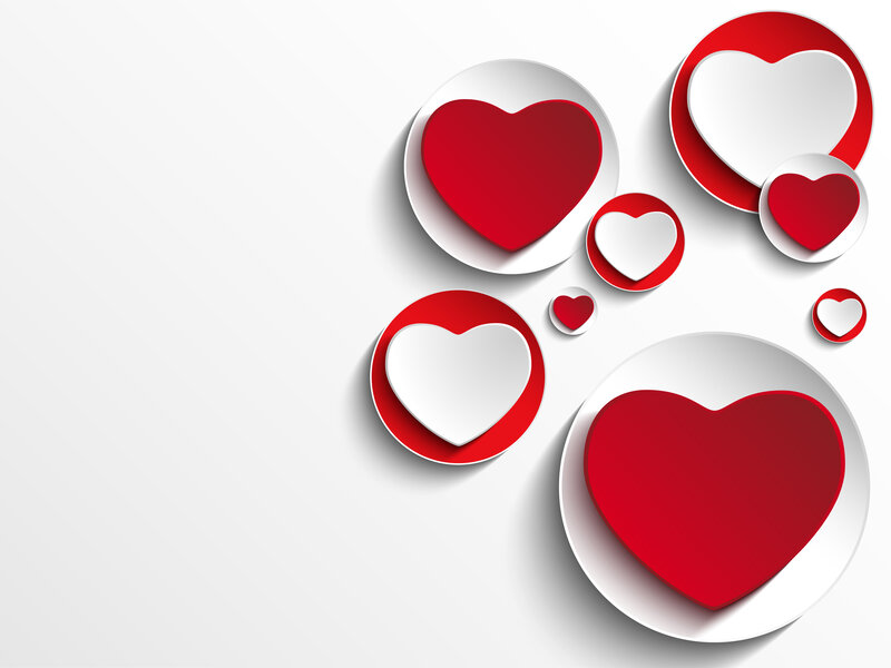 Red and White Hearts — Clean
