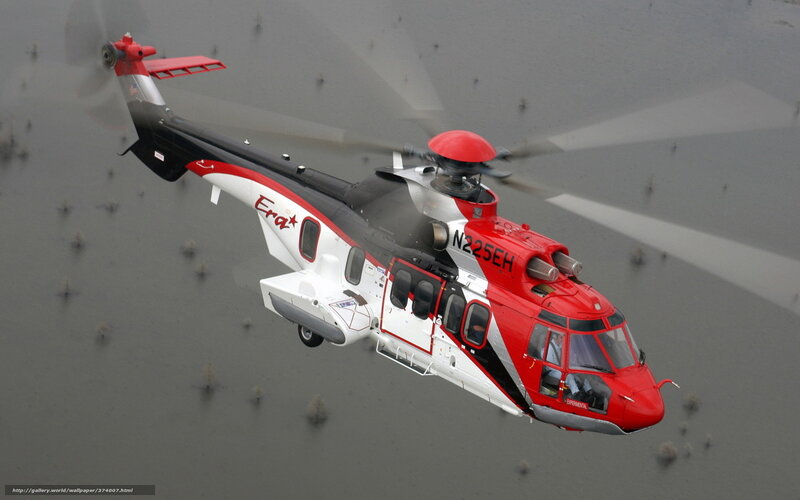 Red and White Helicopter — Dynamic