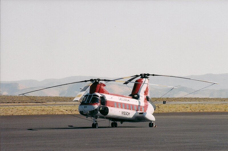 Red and White Helicopter