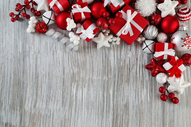 Red and White Holiday Decor — Festive