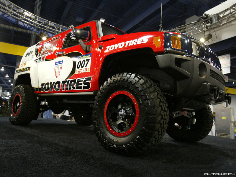 Red and White Hummer