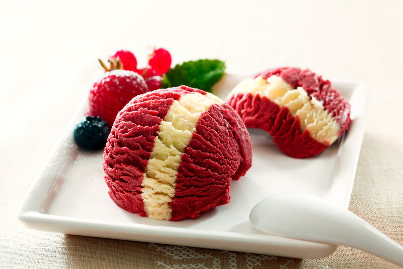 Red and White Ice Cream