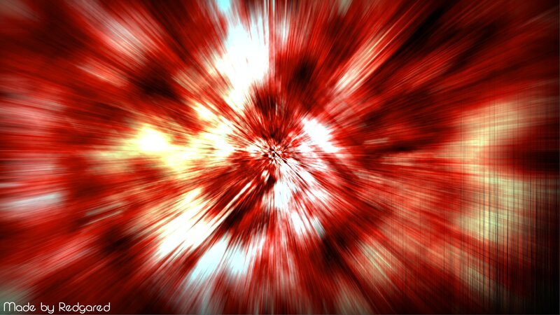 Red and White Light Burst — Intense