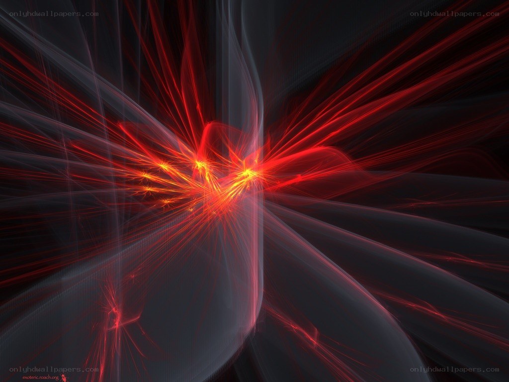 Red and white light burst