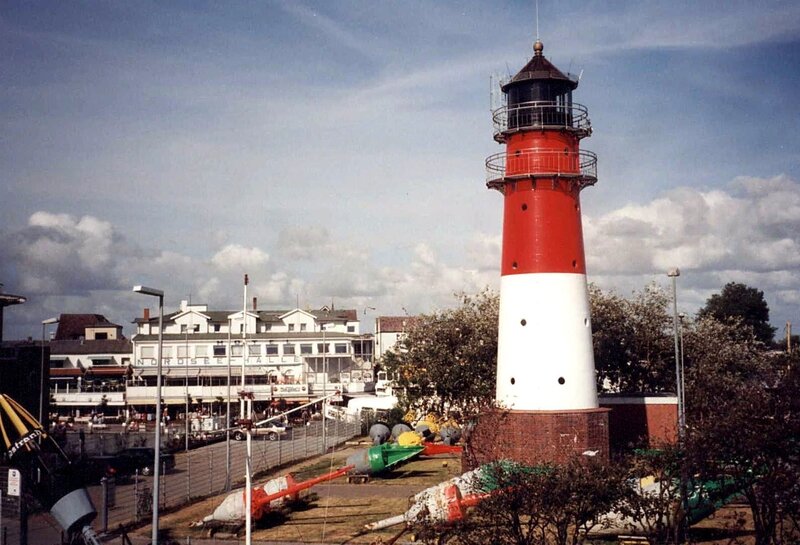 Red and White Lighthouse — Calm