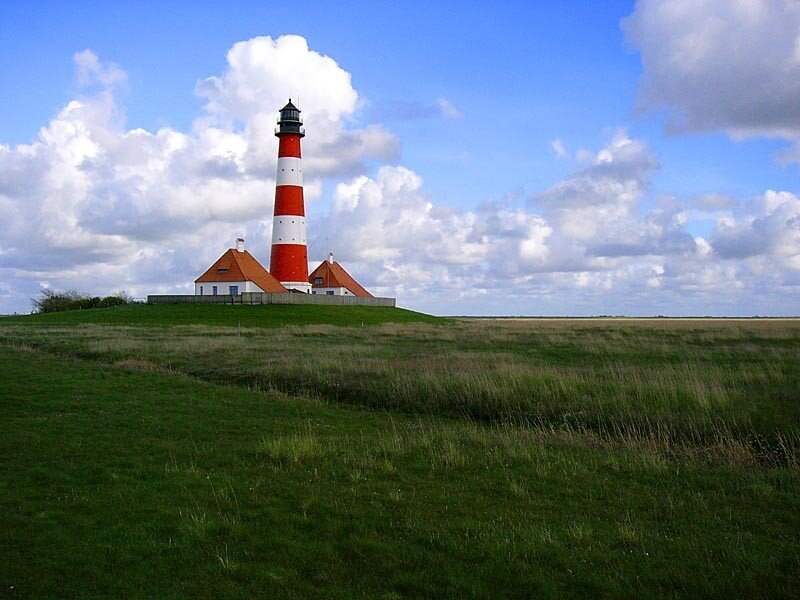 Red and White Lighthouse — Green