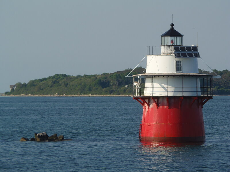 Red and White Lighthouse — Serene