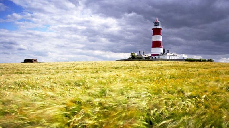 Red-and-white Lighthouse — Yellow