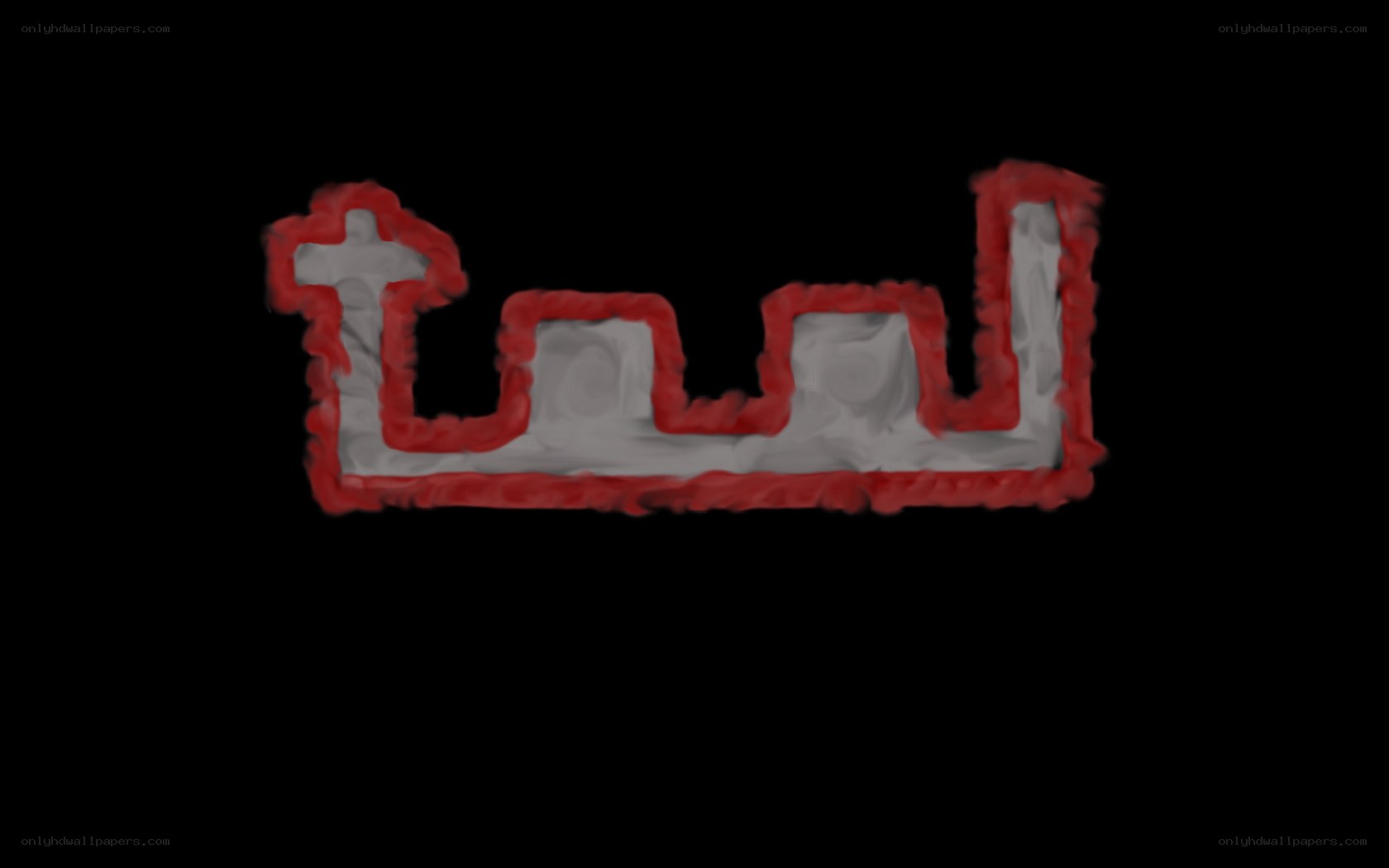 red and white logo design