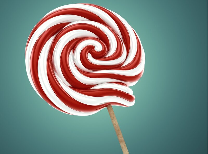 Red and White Lollipop