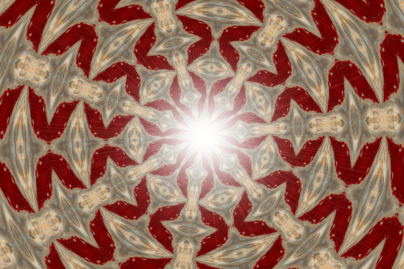 Red and White Mandala
