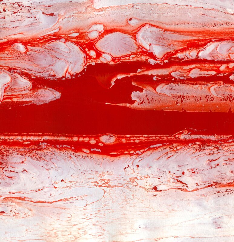 Red and white marbled texture