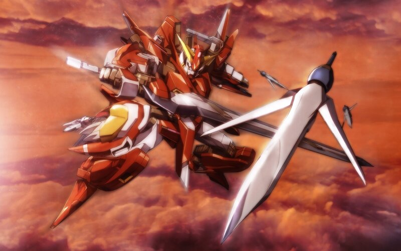 Red and White Mecha — Orange