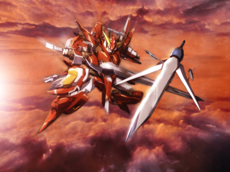 Red and White Mecha