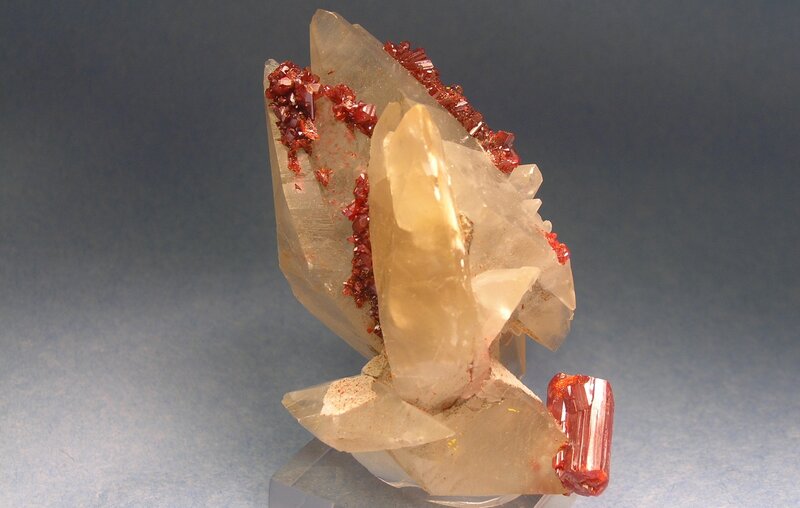 Red and White Mineral Specimen