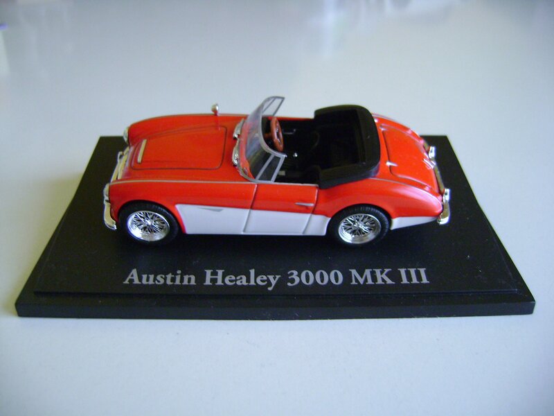 Red and White Model Car