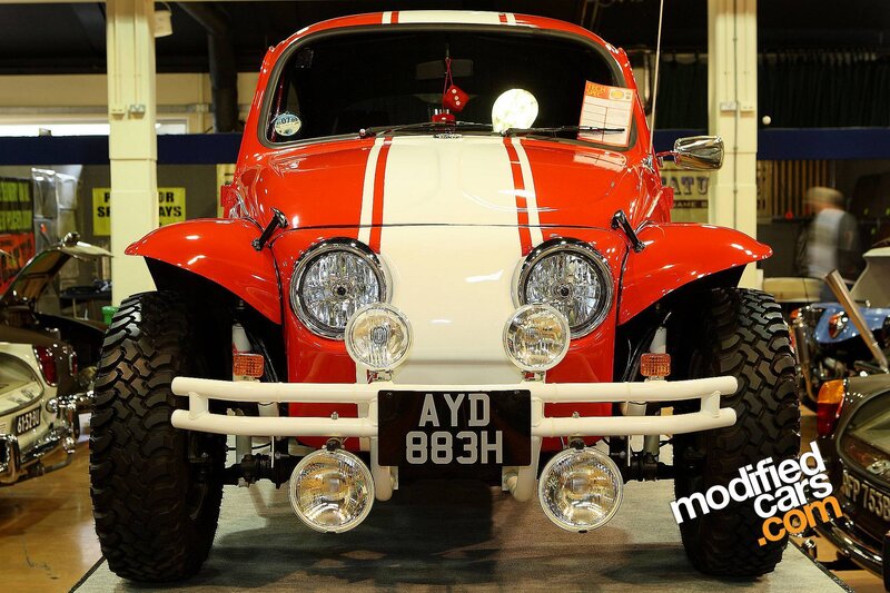 Red and white modified buggy