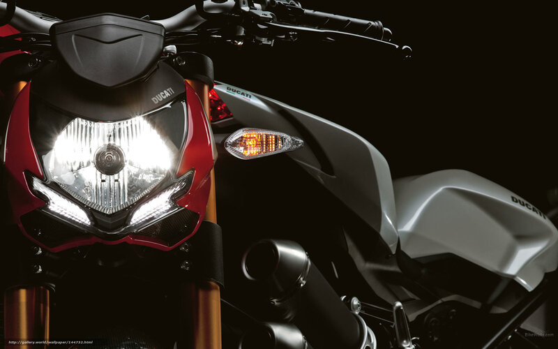 Red and White Motorcycle — Dramatic, Photograph, Headlight, Handlebars