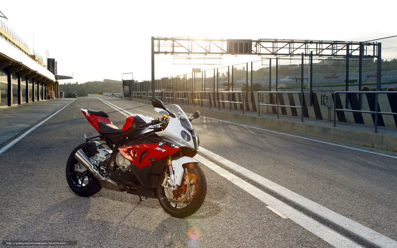 Red and White Motorcycle — Dramatic, Sunset, Photograph, Racetrack