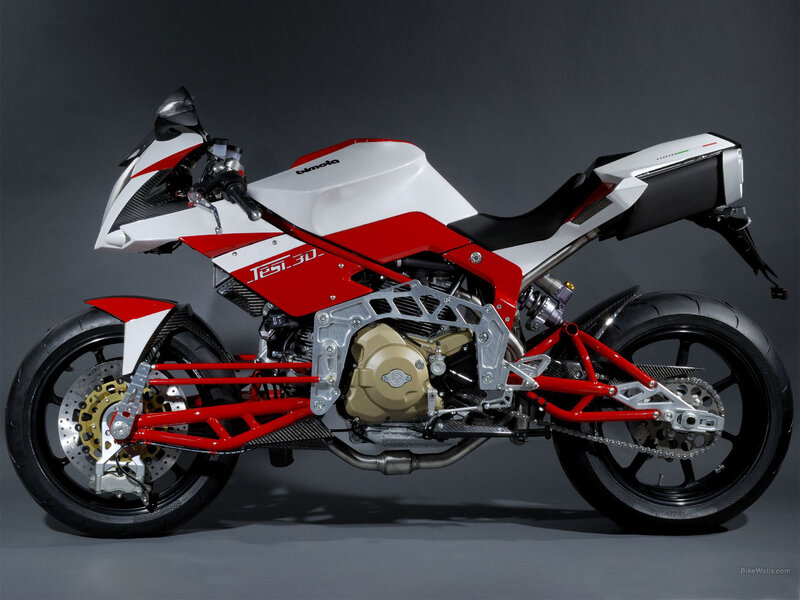 Red and White Motorcycle — Dramatic