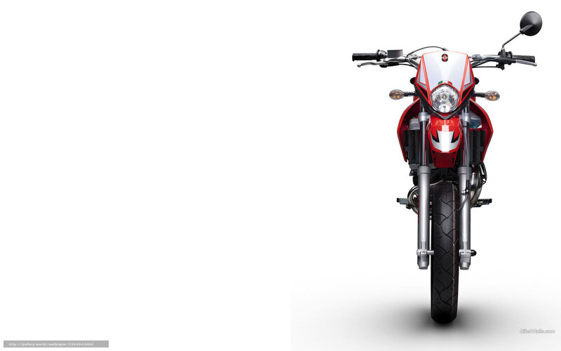 Red and White Motorcycle — Neutral, Photograph, Handlebars