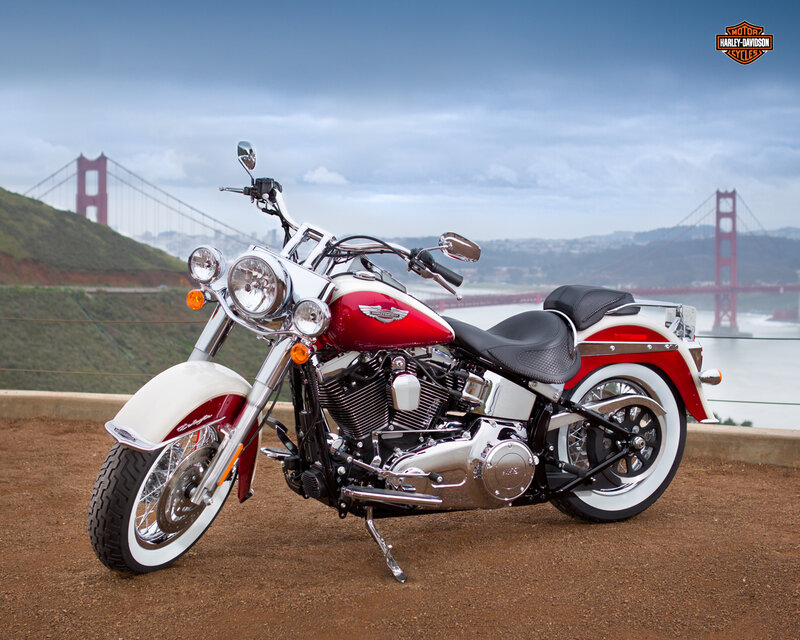 Red and White Motorcycle — Serene