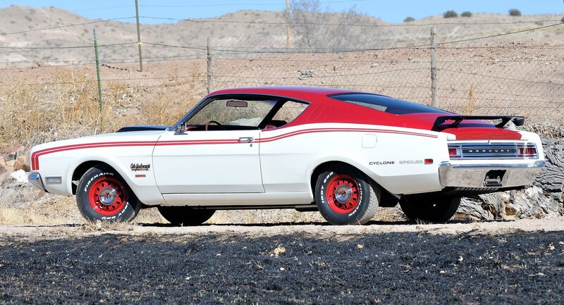Red and White Muscle Car — Arid